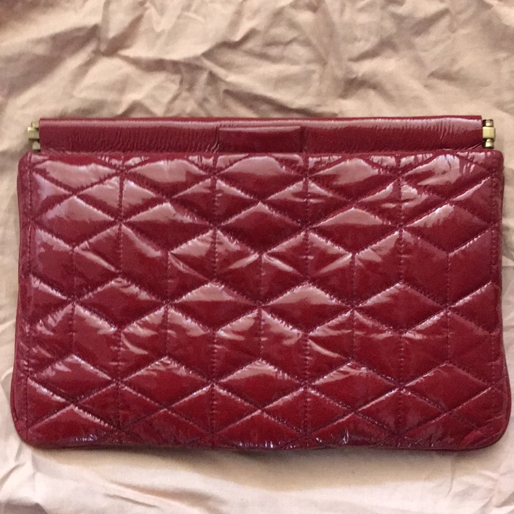 NEW Never Used MiuMiu Red Clutch bag. Matelassé leather clutch bag - Picture 5 of 15